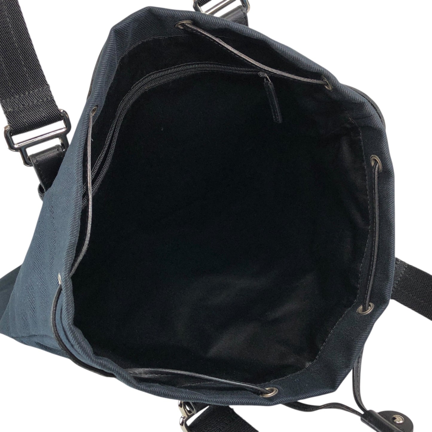 Yves Saint Laurent YSL Logo Totebag Handbag Black Vintage vtg2pn