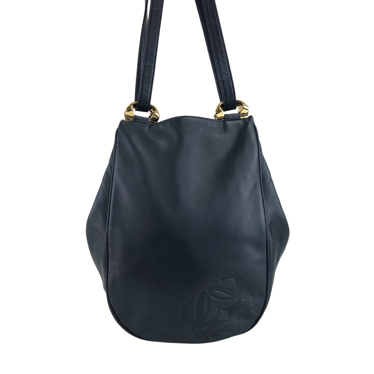 LOEWE Anagram Shoulder bag Navy Vintage ez7gu2