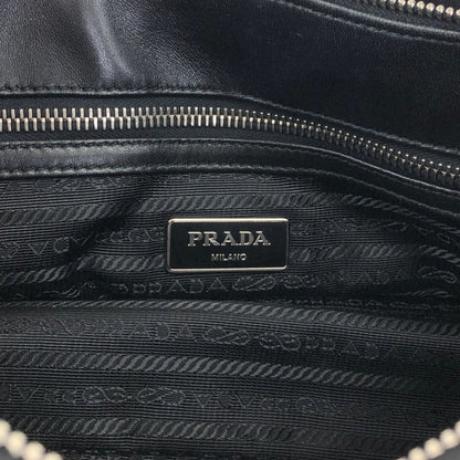 PRADA Tessuto Triangle Logo Two-way Handbag Shoulder bag Black Vintage kcds2w