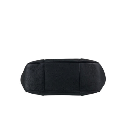 PRADA Logo Lock Handbag Black Vintage 7dwdcx