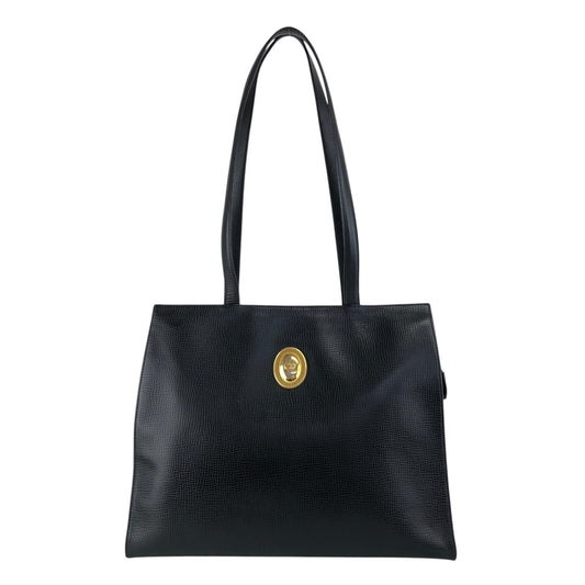 Christian Dior CD Logo Handbag Totebag Black Vintage 7e6azr