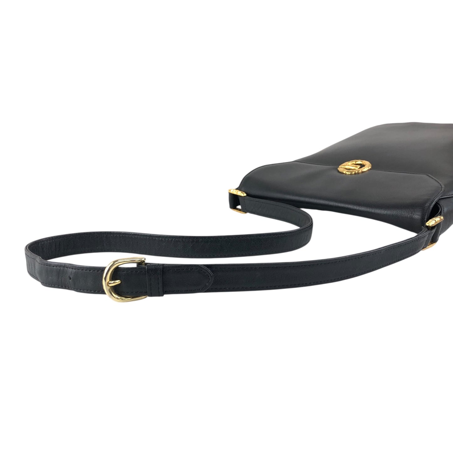 GIVENCHY Logo Shoulder bag Black Vintage c78vb7