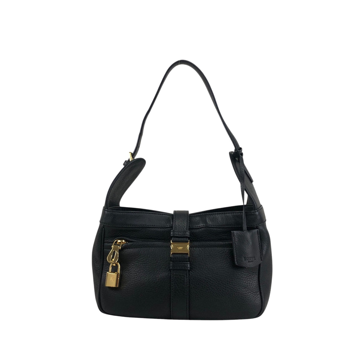 LOEWE Logo Shoulder bag Black Vintage earnia