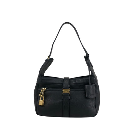 LOEWE Logo Shoulder bag Black Vintage earnia
