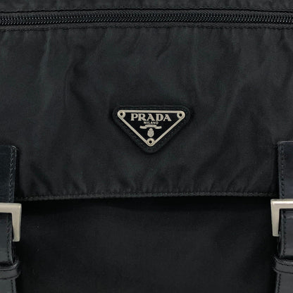 PRADA Tessuto Triangle Logo Shoulder bag Black Vintage 2i7imi