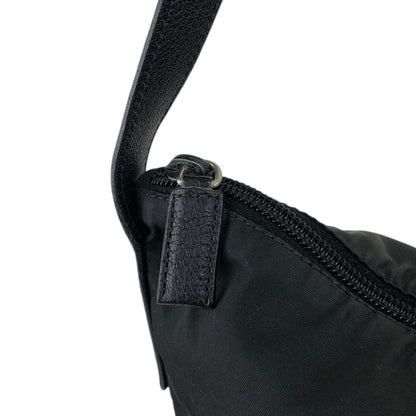 PRADA Triangle Logo Shoulder bag Black Vintage s733w2