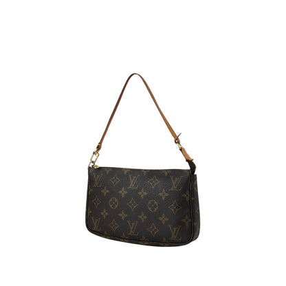 LOUIS VUITTON Monogram Handbag Brown M51980 Vintage vct2e6