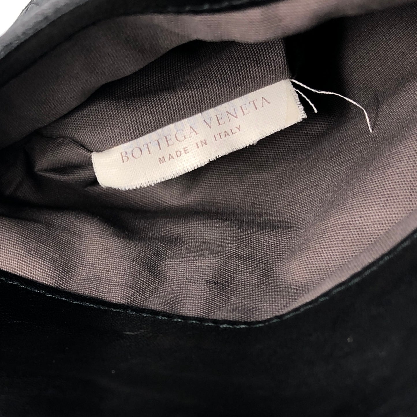 Bottega Veneta Intrecciato Chain Shoulder bag Black Vintage kgc2x6