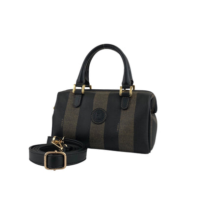 FENDI Pecan Two-way Small Handbag Shoulder bag Black Vintage pca6y8