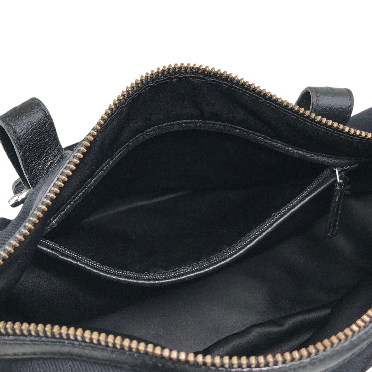 Yves Saint Laurent YSL Logo Handbag Black Vintage p825h3