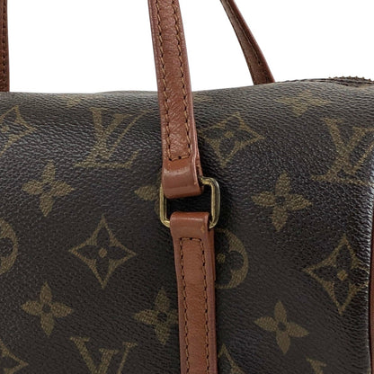 LOUIS VUITTON Monogram Handbag Brown Vintage dwmmh5
