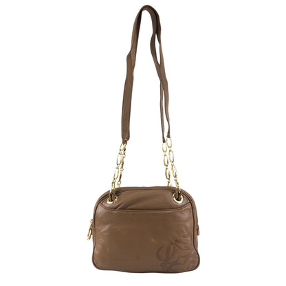 LOEWE Anagram Shoulder bag Brown Vintage 4a627g