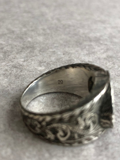 GUCCI Interlocking Ring Silver Vintage 74d6hf