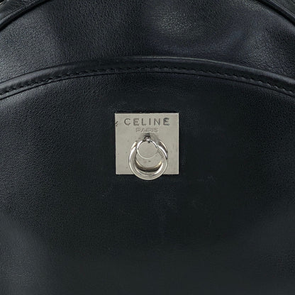 CELINE Gancini Shoulder bag Black Vintage mes4uh