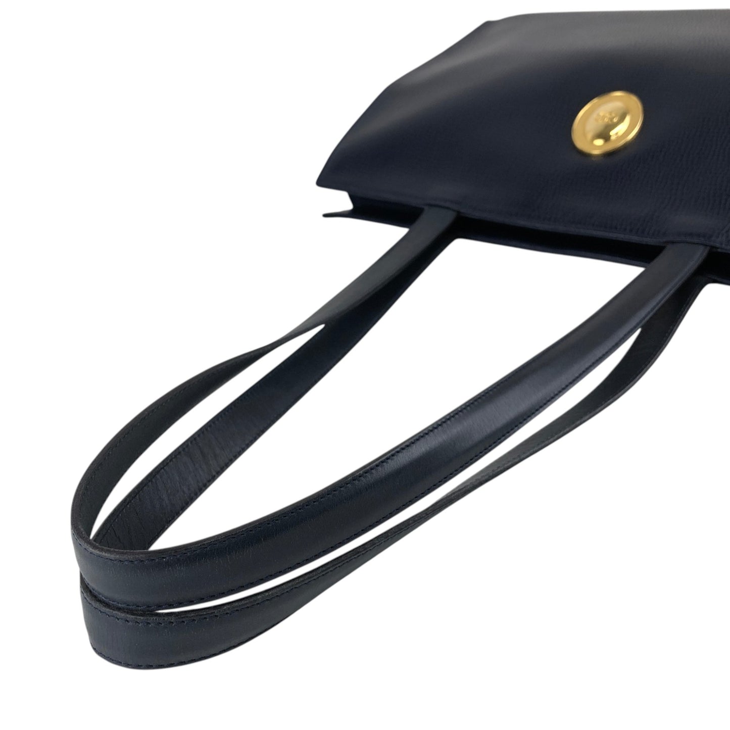 Christian Dior CD Logo Handbag Totebag Navy Vintage gxjx4z