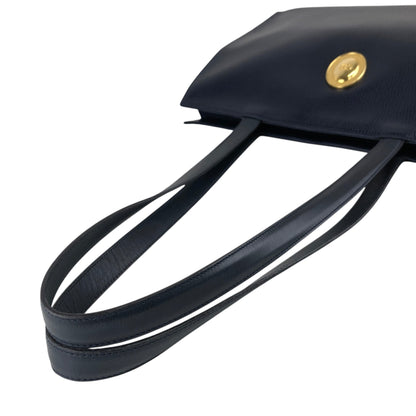 Christian Dior CD Logo Handbag Totebag Navy Vintage gxjx4z