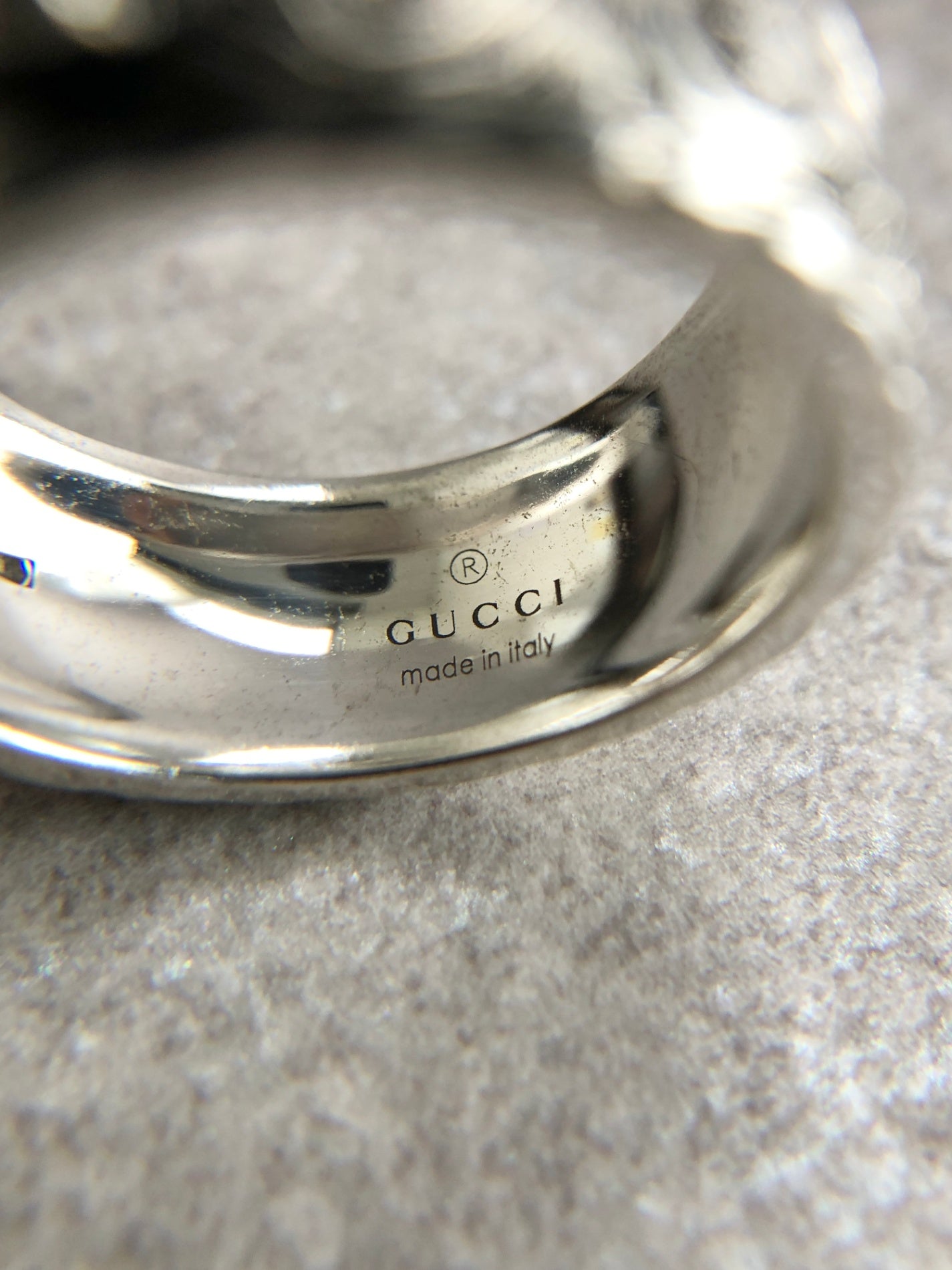 GUCCI SILVER925 Ring Silver Vintage ejgkfm