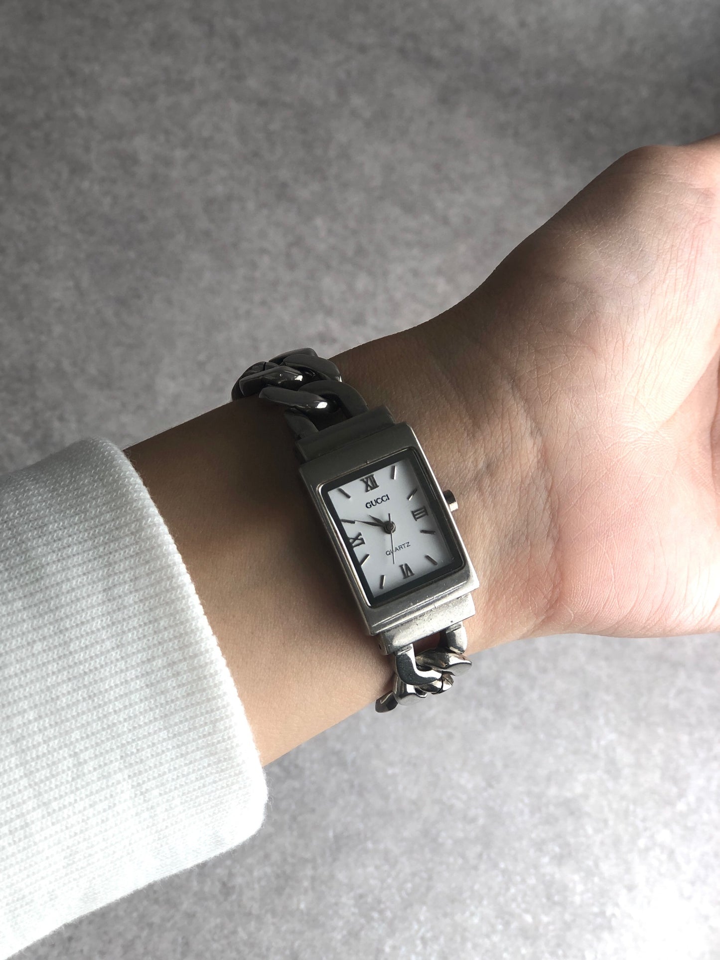 GUCCI Chain Watch Silver Vintage g4ucmw