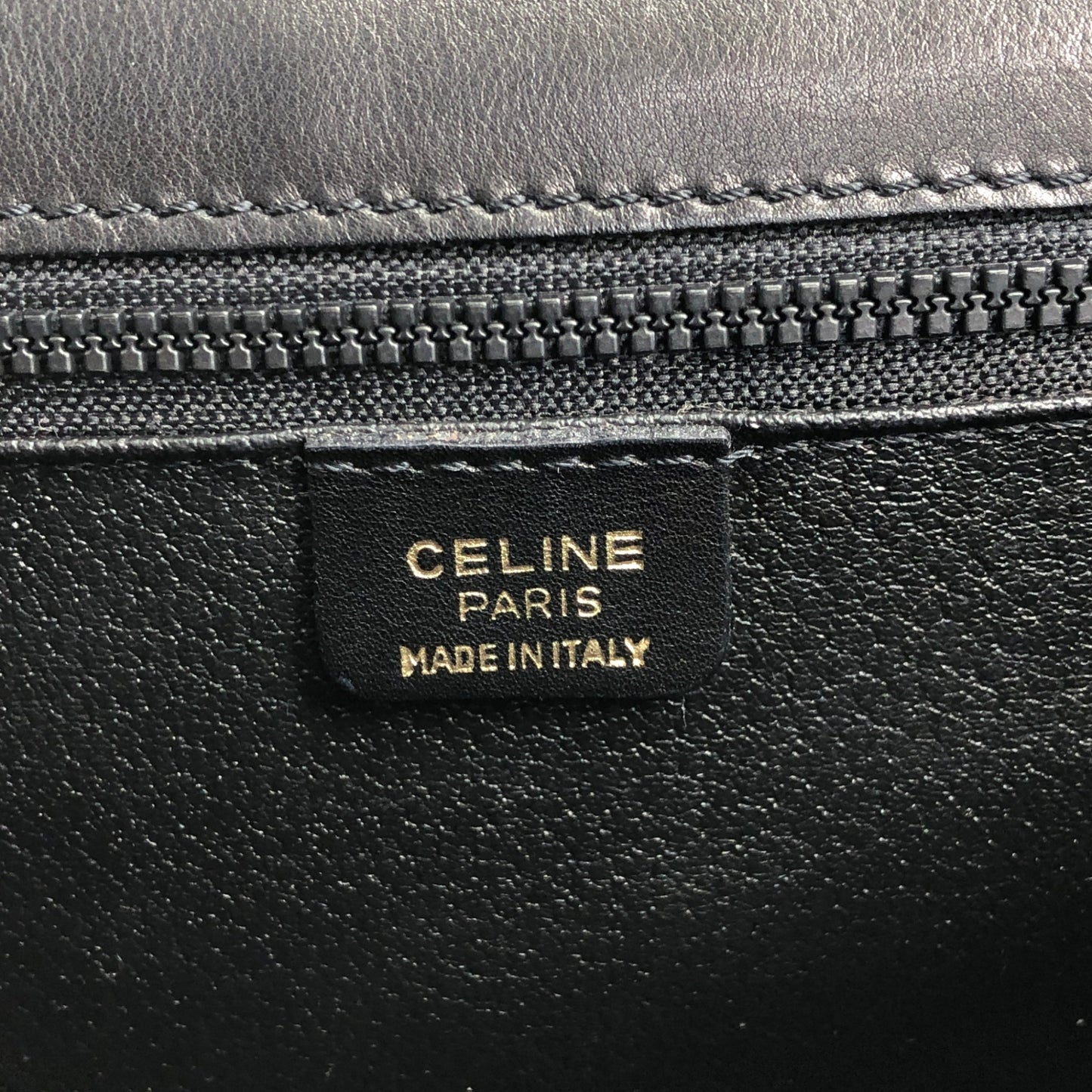 CELINE Gancini Shoulder bag Black Vintage hpbtja