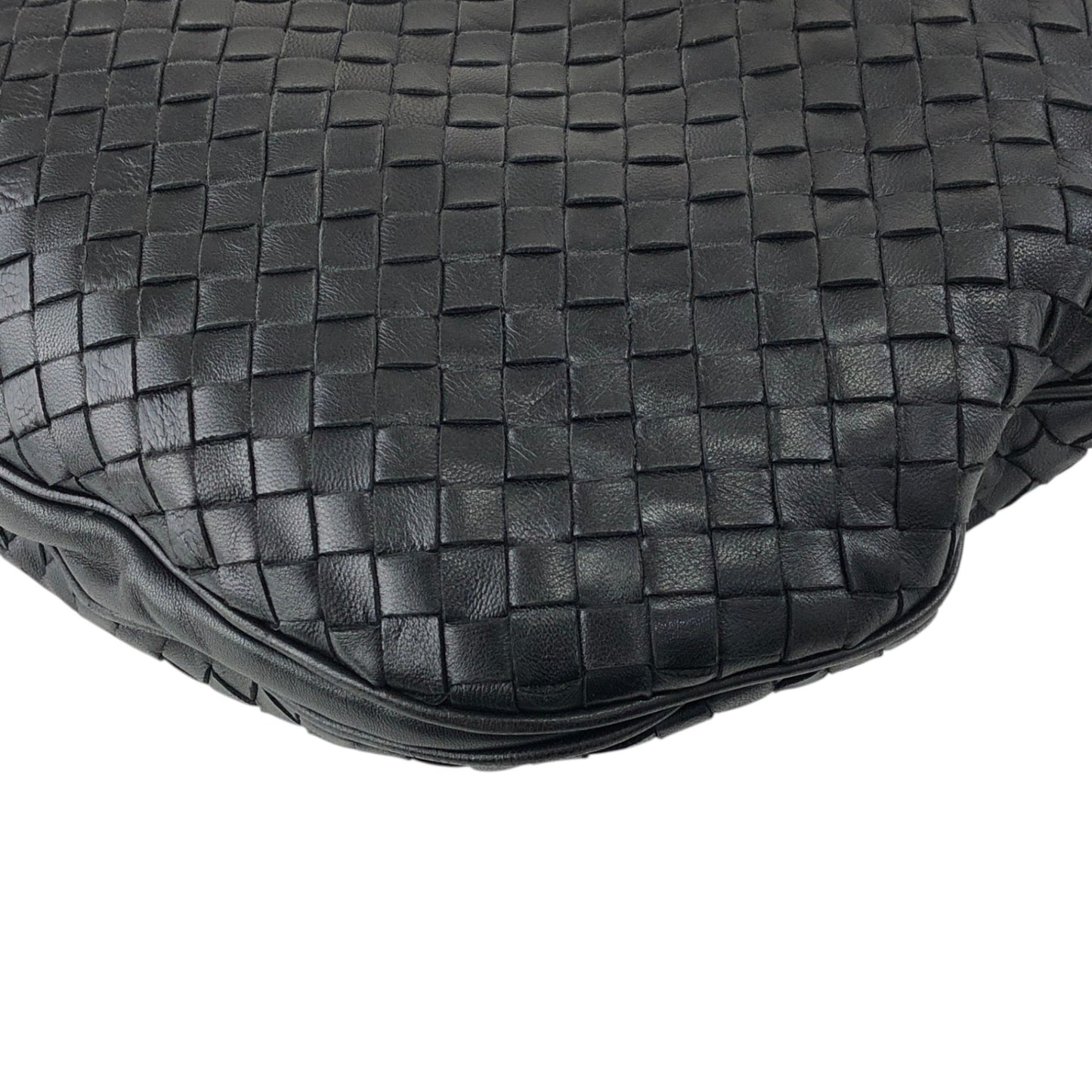 Bottega Veneta Intrecciato Shoulder bag Black Vintage e8ihib