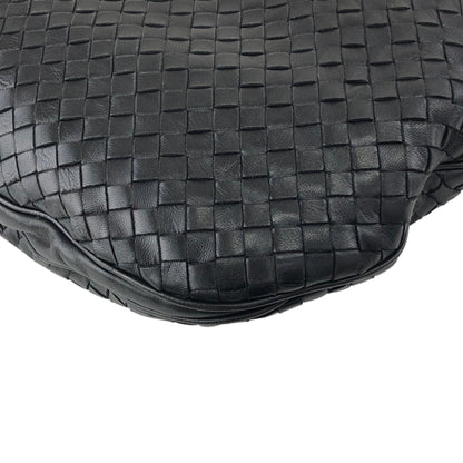 Bottega Veneta Intrecciato Shoulder bag Black Vintage e8ihib