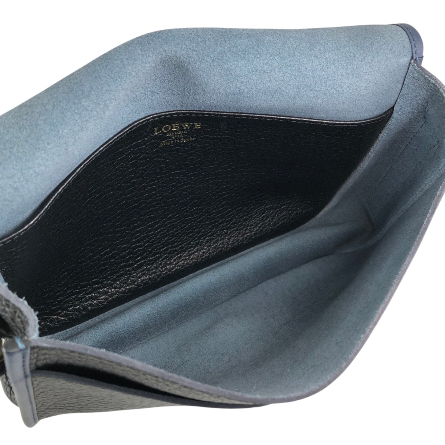 LOEWE Anagram Shoulder bag Navy×Black Vintage r7bby7