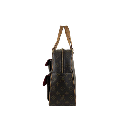 LOUIS VUITTON Monogram Handbag Brown M51161 Vintage bfxwva