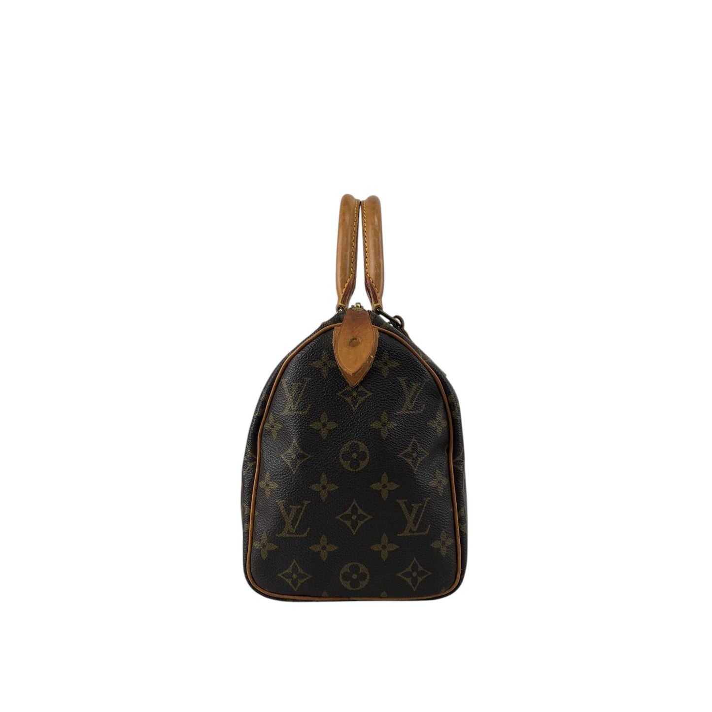 LOUIS VUITTON Monogram Small Boston bag Handbag Brown Vintage ss8v76