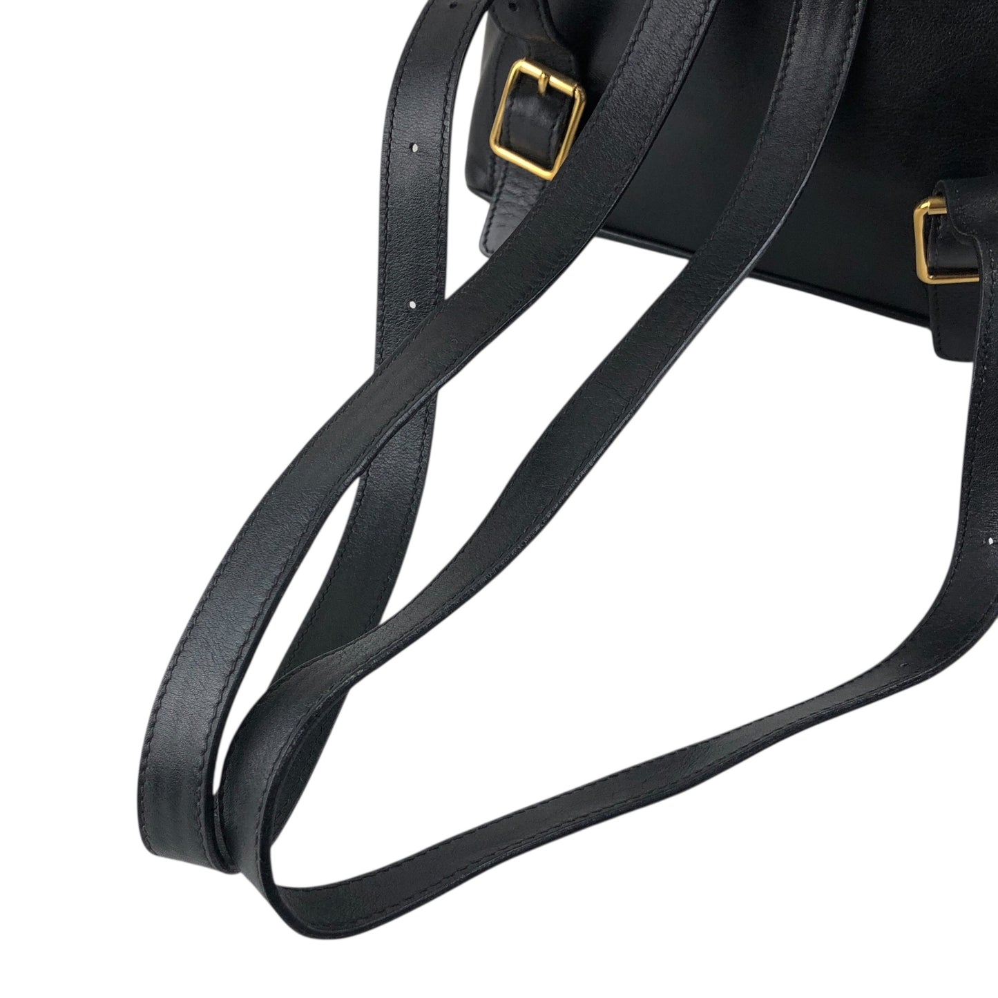 GUCCI Bamboo Backpack Black Vintage tfjt8e