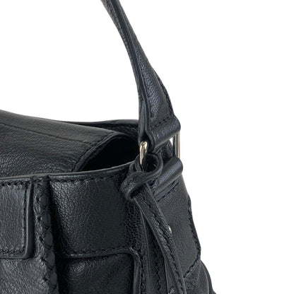 CELINE Horse Carriage Shoulder bag Black Vintage 6inwsp