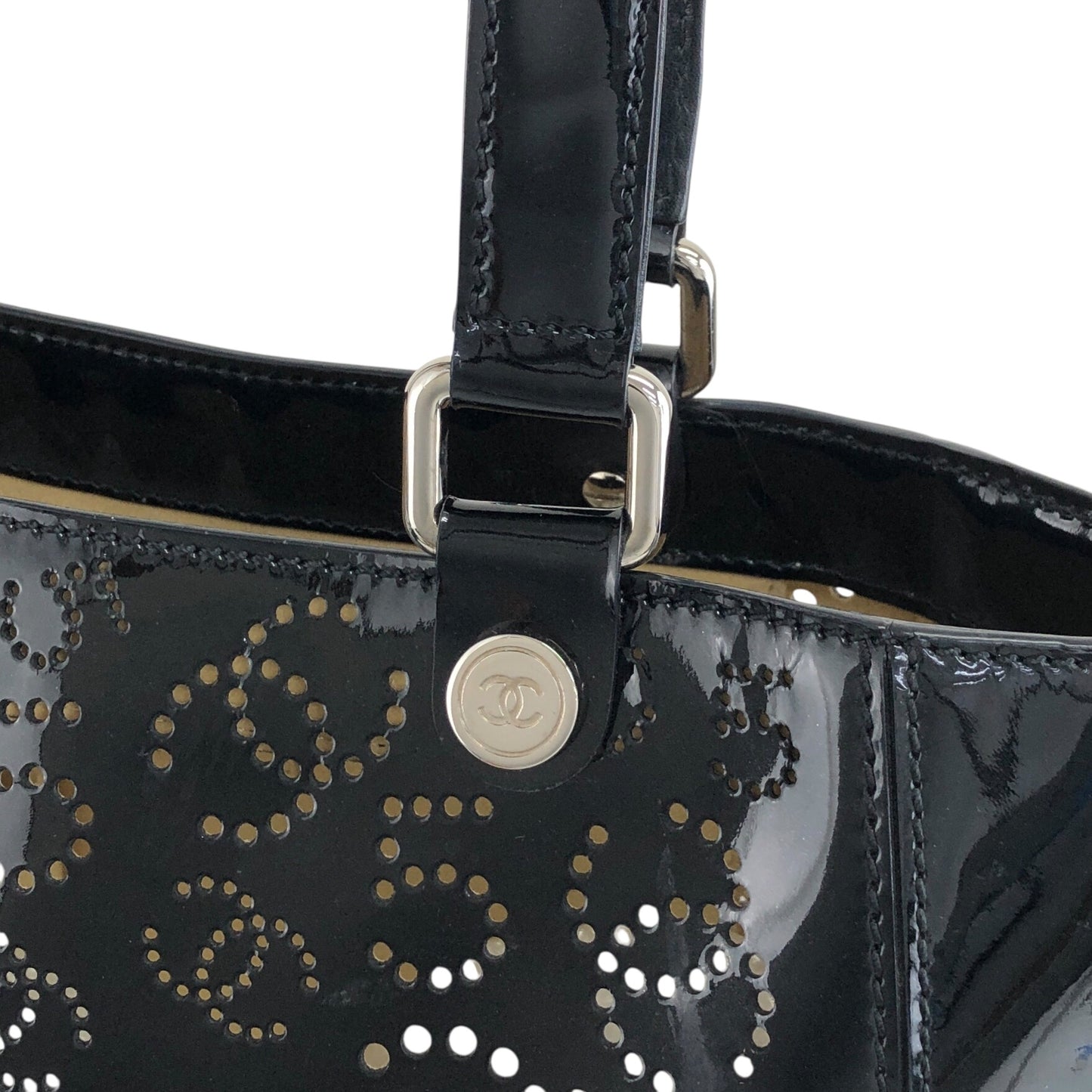 CHANEL Coco Mark Totebag Black Vintage xpyt38