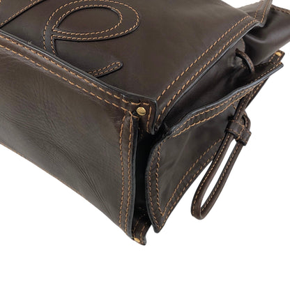 LOEWE Logo Chain Totebag Brown Vintage xy3fjn