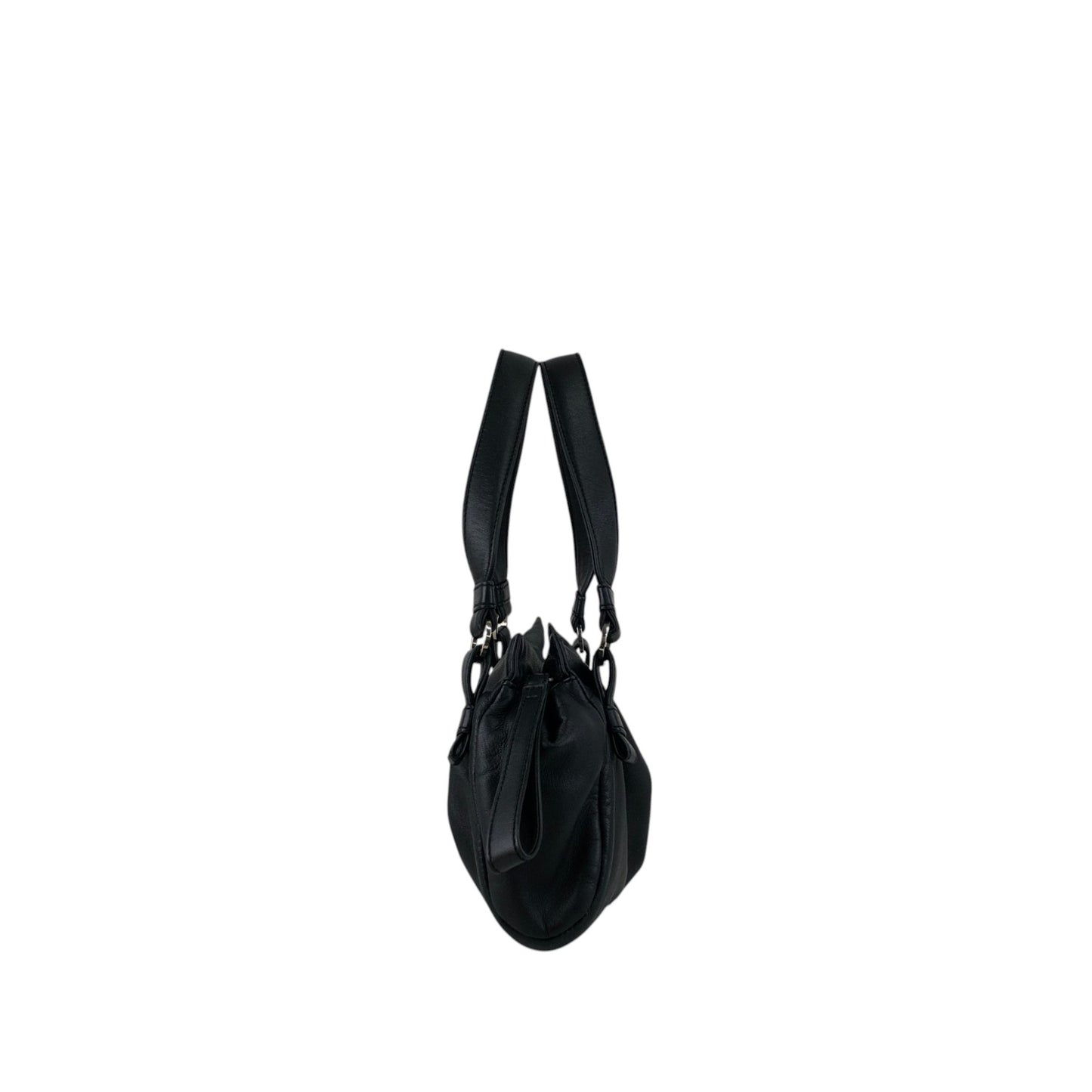 LOEWE Anagram Handbag Shoulder bag Black Vintage pk4pvs