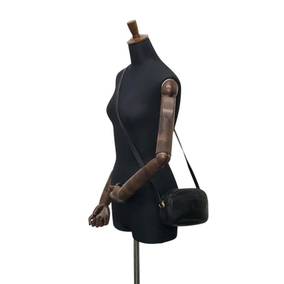 GUCCI GG Logo Motif Shoulder bag Black Vintage batagd