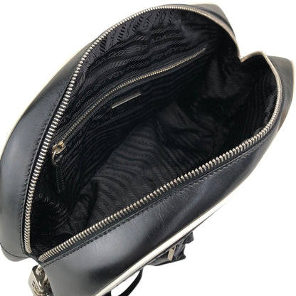 PRADA Padlock Small Boston bag Handbag Black Vintage vcg8wk