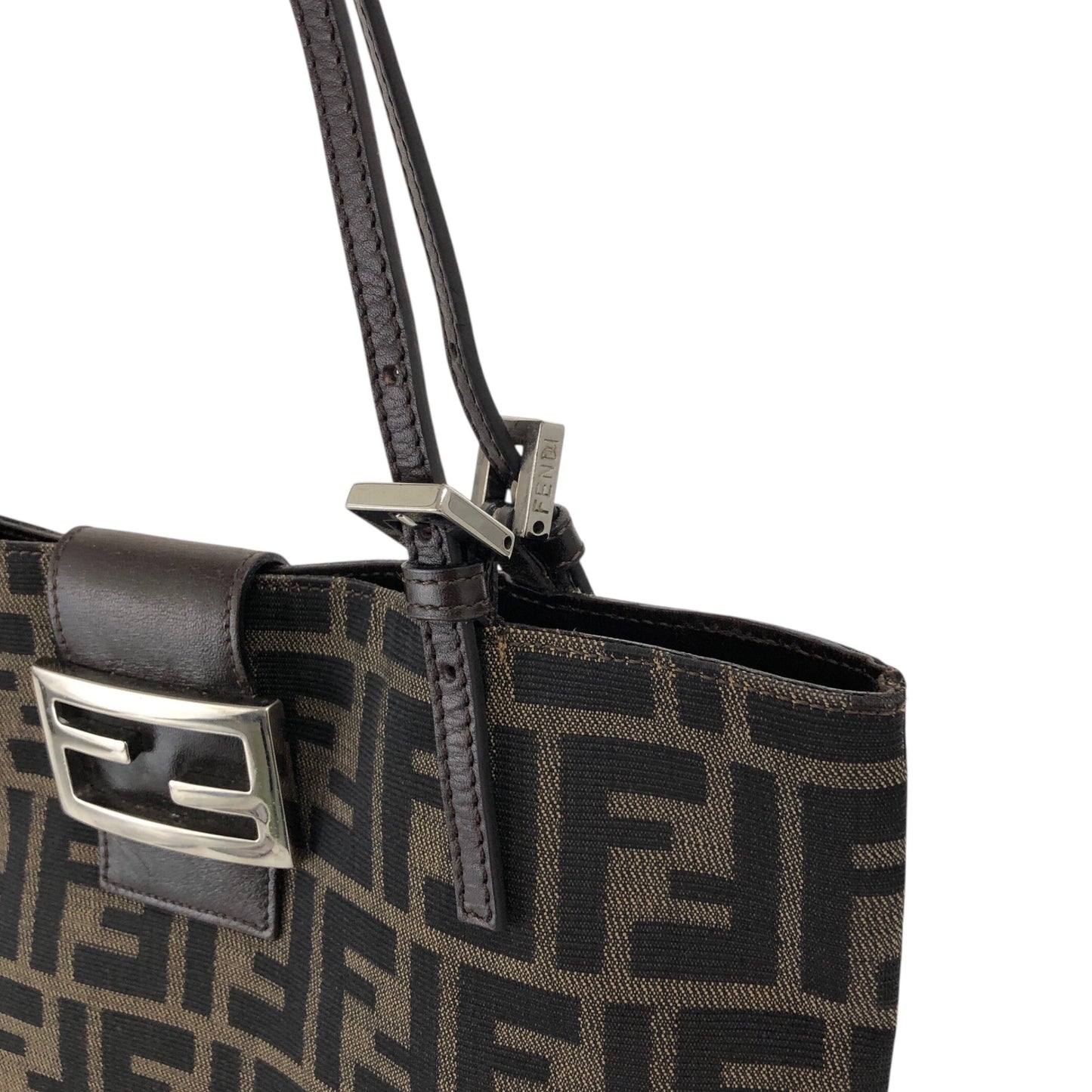 FENDI Zucca Logo Tote bags Brown Vintage 7gujke