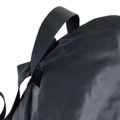 PRADA Triangle Logo Double Pocket Nylon Backpack Black Vintage 7gwefm