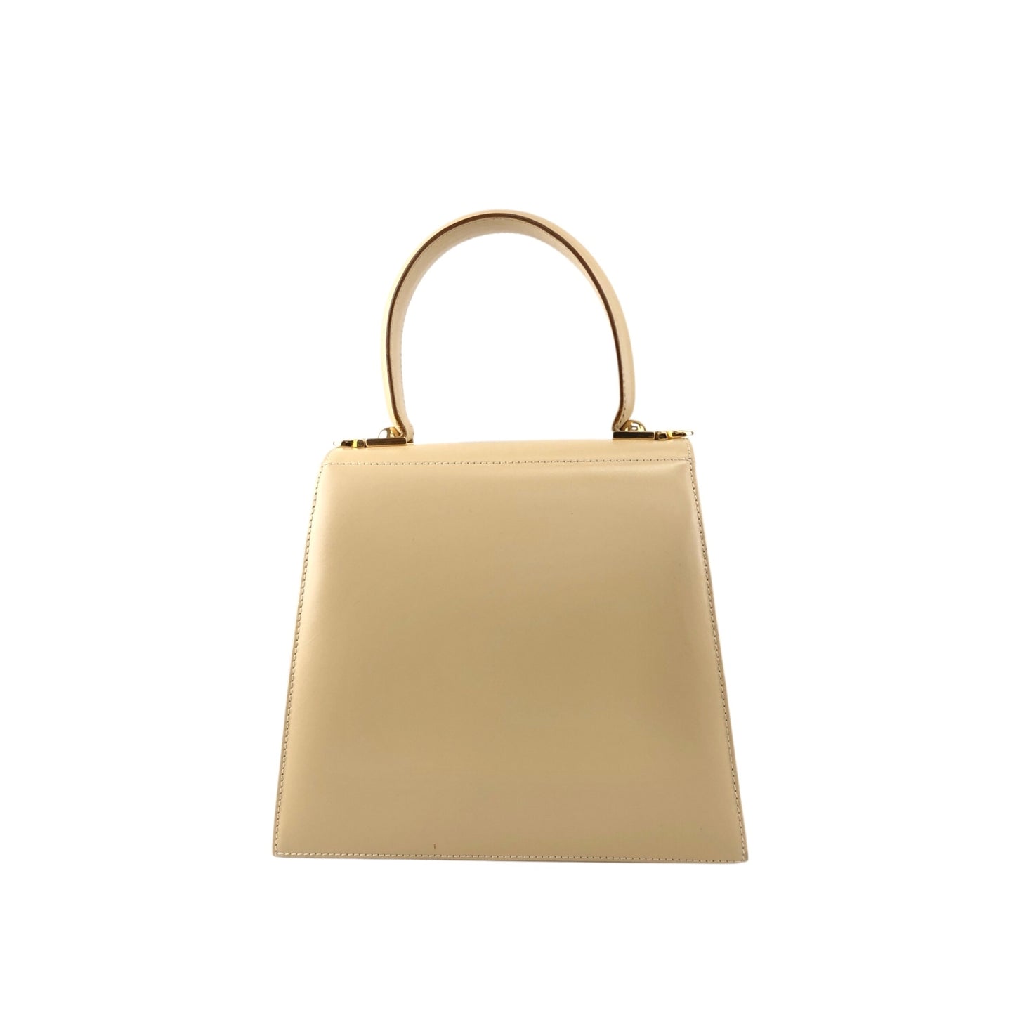 Salvatore Ferragamo Gancini Two-way Small Handbag Shoulder bag Beige Vintage xcu7ry