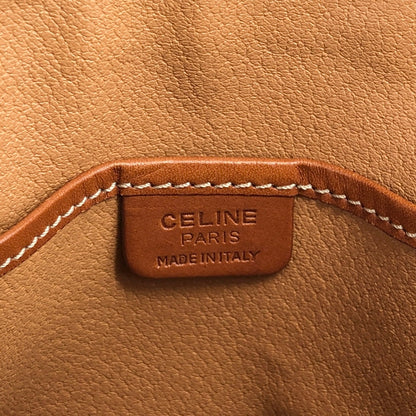 CELINE Macadam Two-way Handbag Shoulder bag Brown Vintage ie5eed