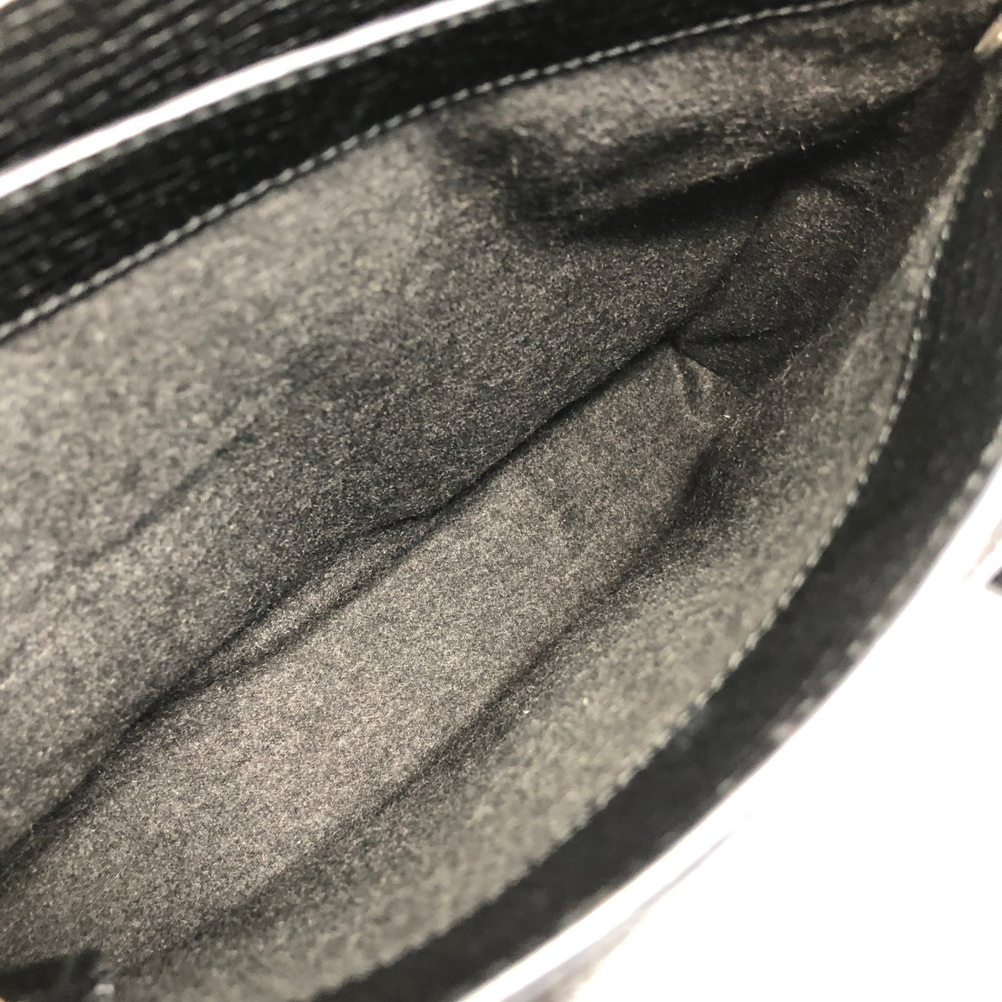 LOEWE Logo Embossed Handbag Black Vintage ycdaui