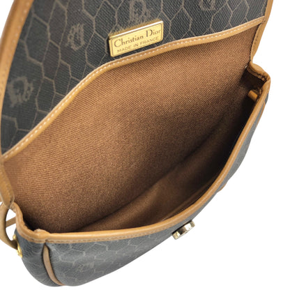 Christian Dior Honeycomb Pattern Shoulder bag Black Vintage p8wvy4