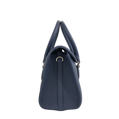 LOEWE Anagram Leather Two-way Small Boston bag Shoulder bag Navy Vintage nwunu6