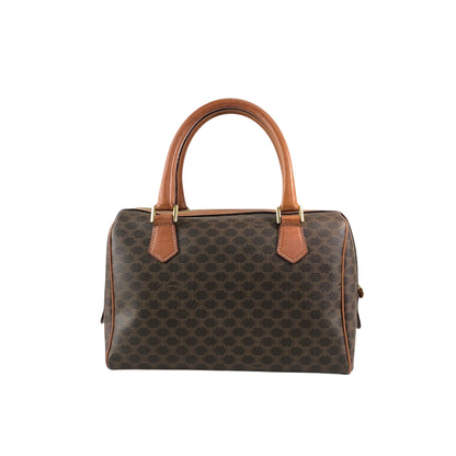 CELINE Macadam Blason Two-way Handbag Shoulder bag Brown Vintage mxkp72