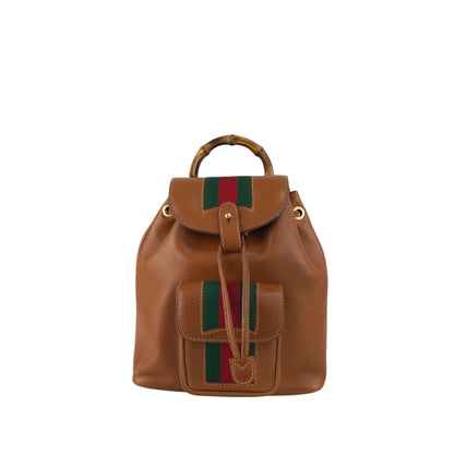 GUCCI Sherry Line Backpack Brown Vintage bedbja