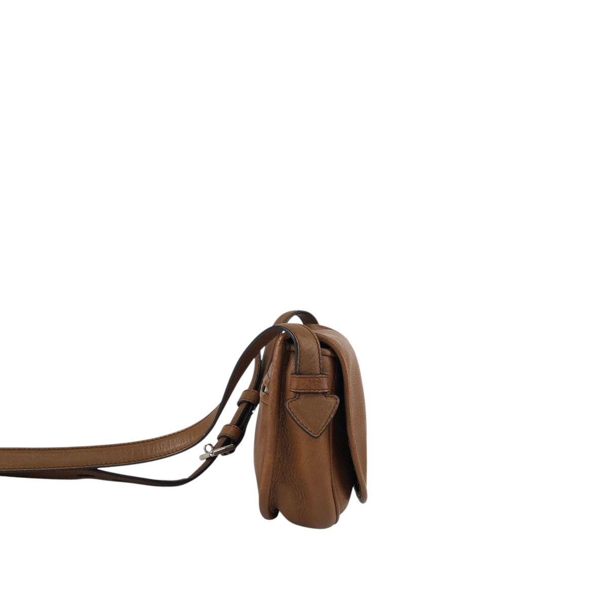 LOEWE Logo Embossed Shoulder bag Brown Vintage 6n4xku