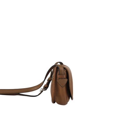 LOEWE Logo Embossed Shoulder bag Brown Vintage 6n4xku