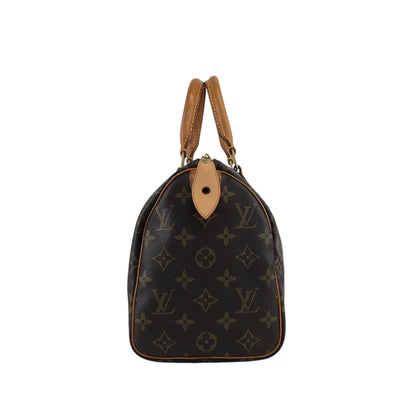 LOUIS VUITTON Monogram Small Boston bag Handbag Brown Vintage 765gwg