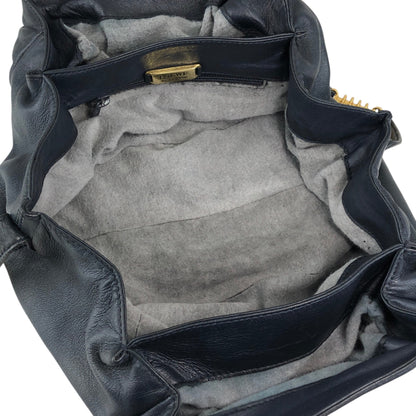 LOEWE Logo Shoulder bag Navy Vintage k4pn8w