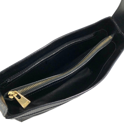 CELINE Macadam Shoulder bag Black Vintage t43kf8