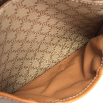 CELINE Macadam Blason Shoulder bag Beige Vintage xe5drh